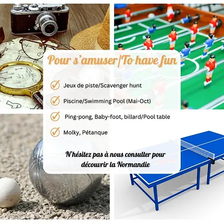 Le Pressoir Du Chateau De Neuville - Piscine Chauffee - Jeux - Foret Holiday home